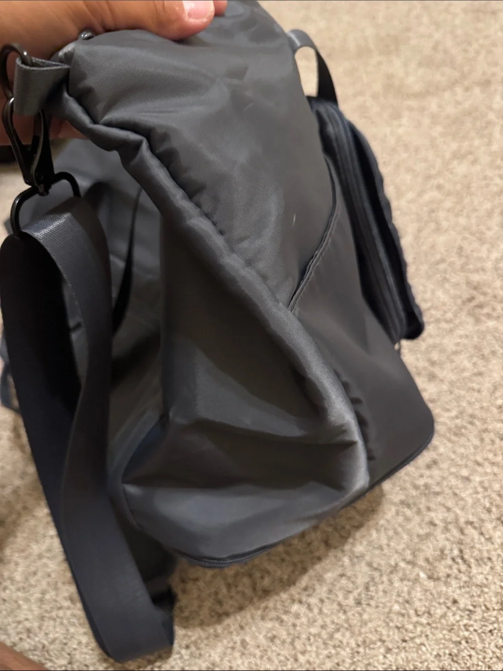 The Foldie Gray Foldable Travel Carry-on Tote